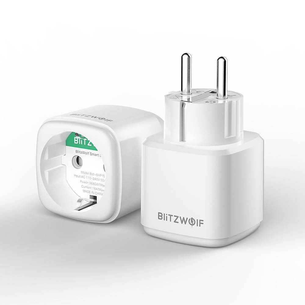 Prizë e zgjuar BlitzWolf BW-SHP15, ZigBee, 3680W, e bardhë