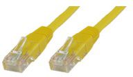 Kabllo rrjeti MicroConnect 2x RJ-45, Cat.6, UTP, 5m, e verdhë