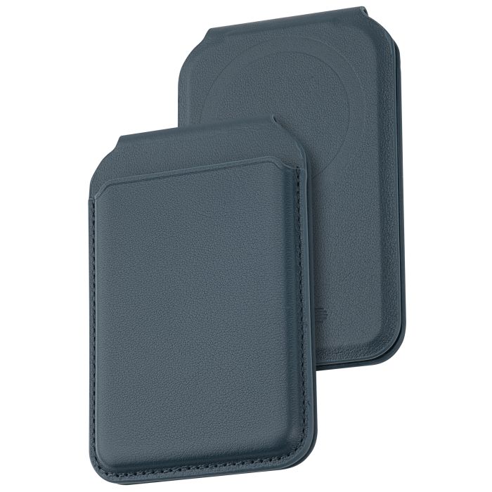 Dviced Leather MagSafe Foldable Cardholder, Blue