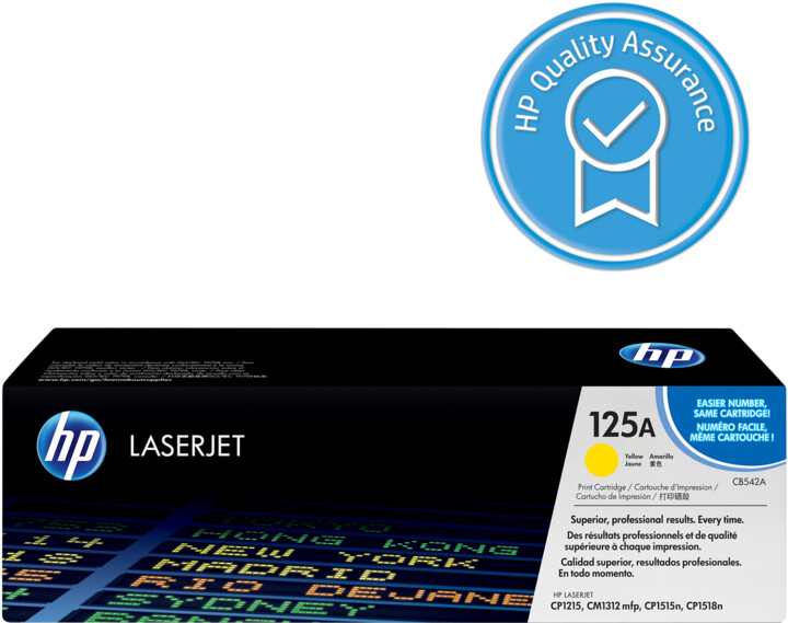 Toner HP CB542A, i verdhë