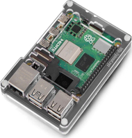Kuti mbrojtëse Pimoroni Pibow Coupe 5 Ninja PIM677, për Raspberry Pi 5, akrilik, e zezë