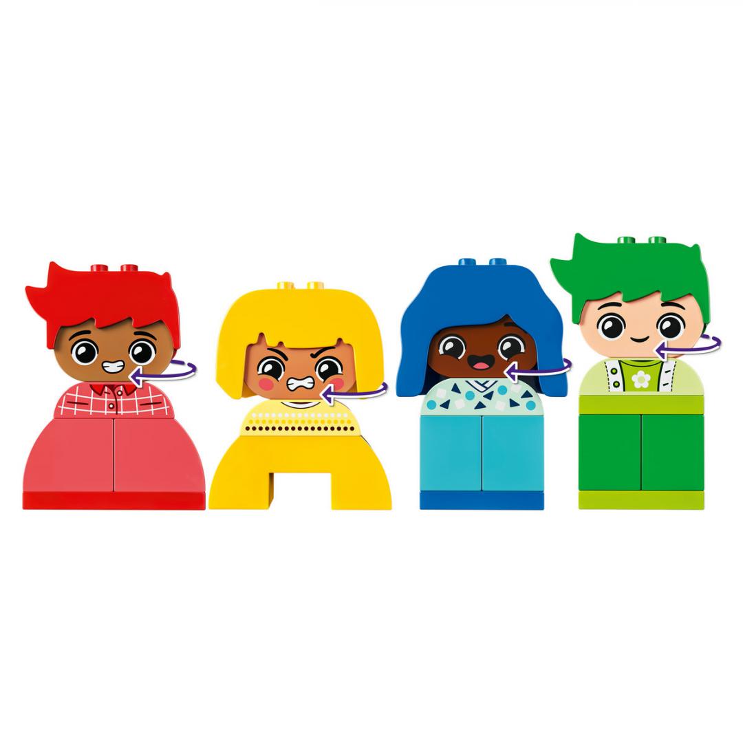 Set lodrash LEGO Duplo My Feelings and Emotions 10415, edukativ, shumëngjyrësh