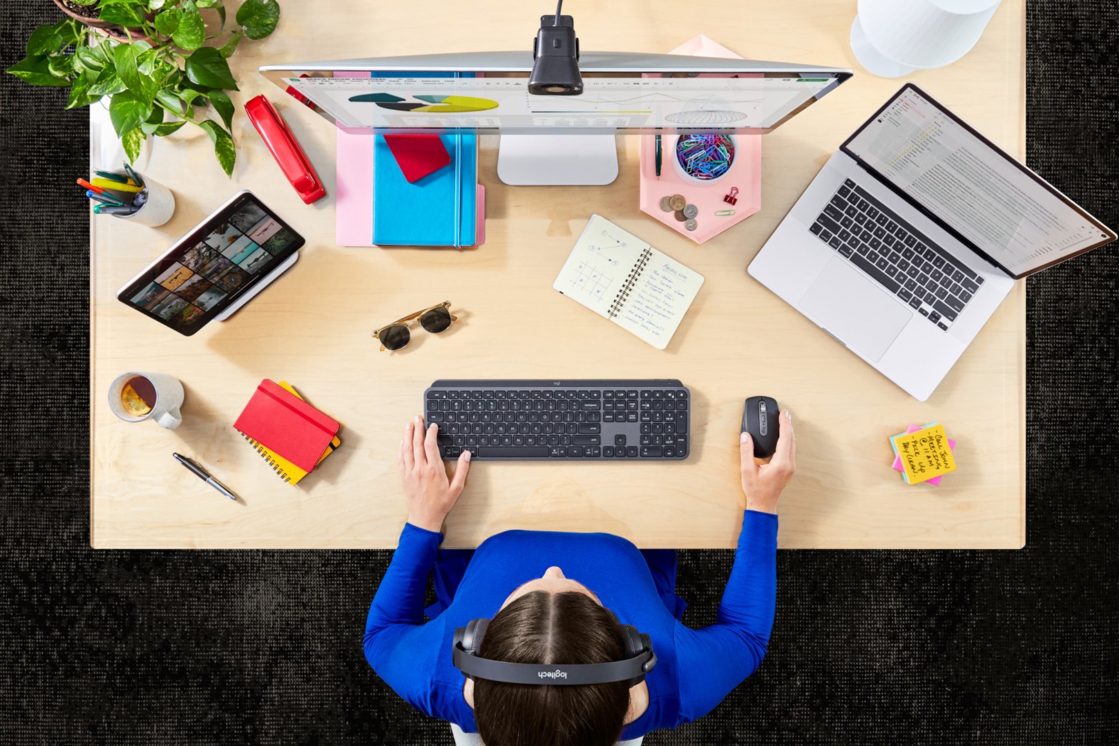 Tastierë wireless Logitech MX Master, e zezë