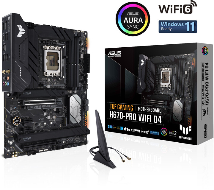 Pllakë amë ASUS TUF GAMING H670-PRO WIFI D4 (DDR4) - Intel H670