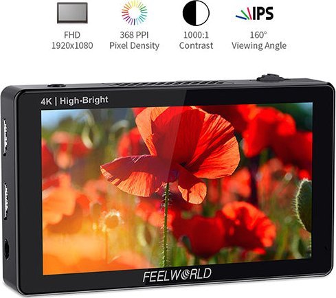 Monitor për kamerë Feelworld LUT5E, 5.5" FHD, 1600 nits, me prekje