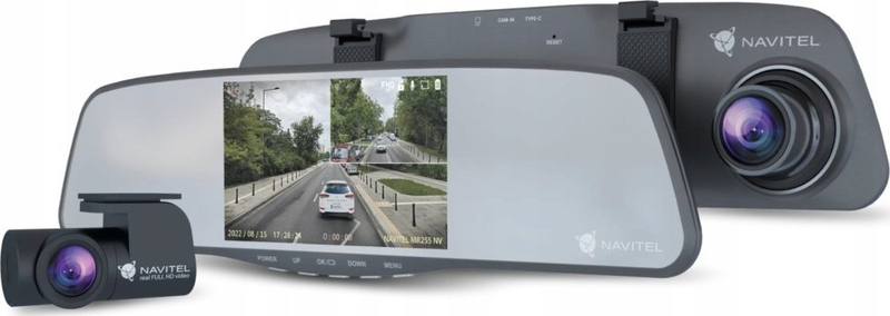 Kamerë për veturë Navitel MR255NV, pasqyrë me DVR