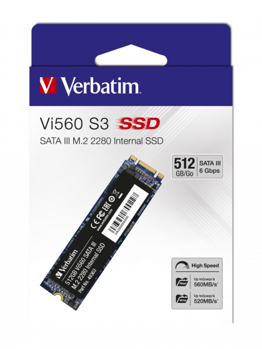 [OUTLET] Disk SSD Verbatim Vi560 S3 SSD, M.2, 512GB