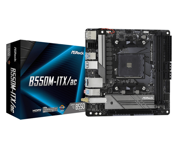 Pllakë amë Asrock B550M-ITX/ac Socket AM4 mini ITX AMDB550