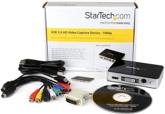 Përshtatatës RTV StarTech, 1080p, USB 3.0, i zi