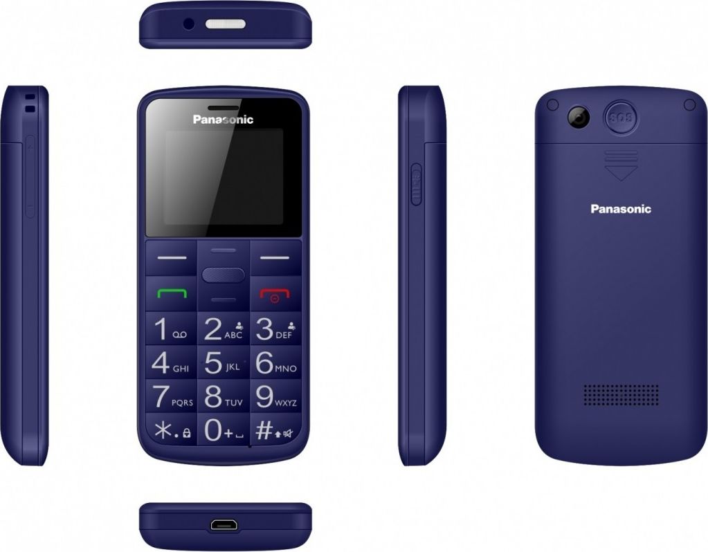 Telefoni mobil Panasonic KX-TU110EX, 1.77", Dual SIM, Bluetooth, blu i errët