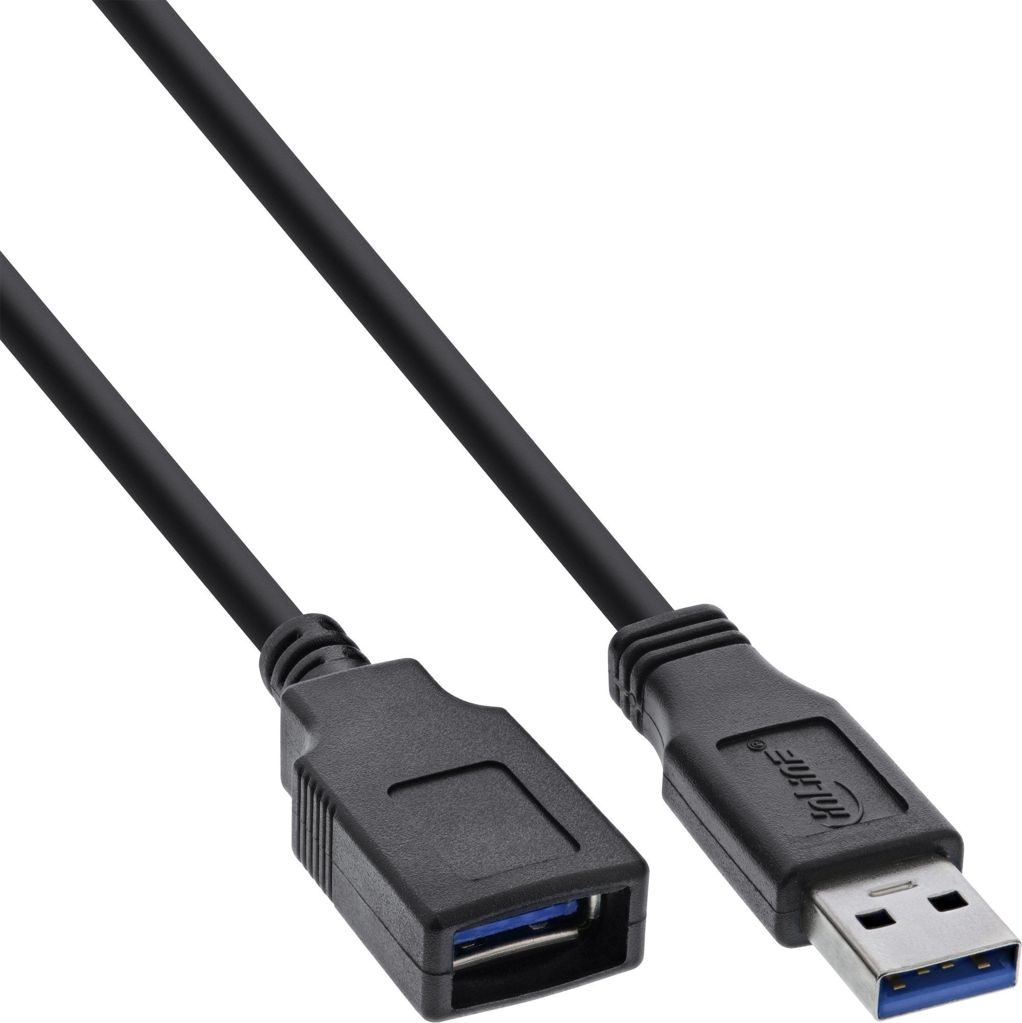 Kabllo USB InLine B-35610, USB A në USB A, 1 m, e zezë