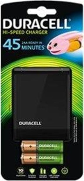 Ngarkues baterish Duracell Hi-Speed Charger 036529, AA dhe AAA, karikim i shpejtë, i zi