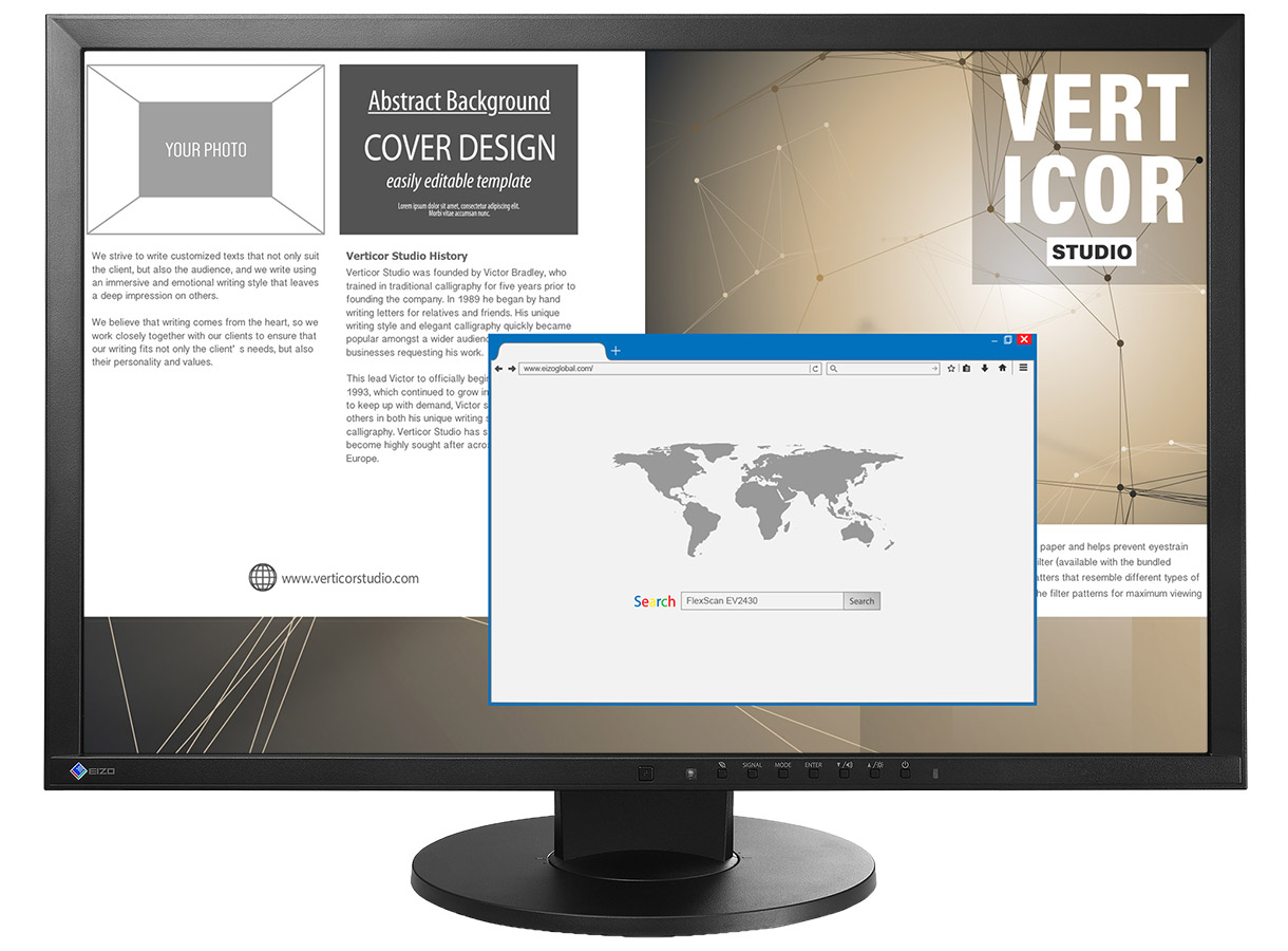 Monitor EIZO FlexScanbEV2430, 24", IPS, FHD+, i zi
