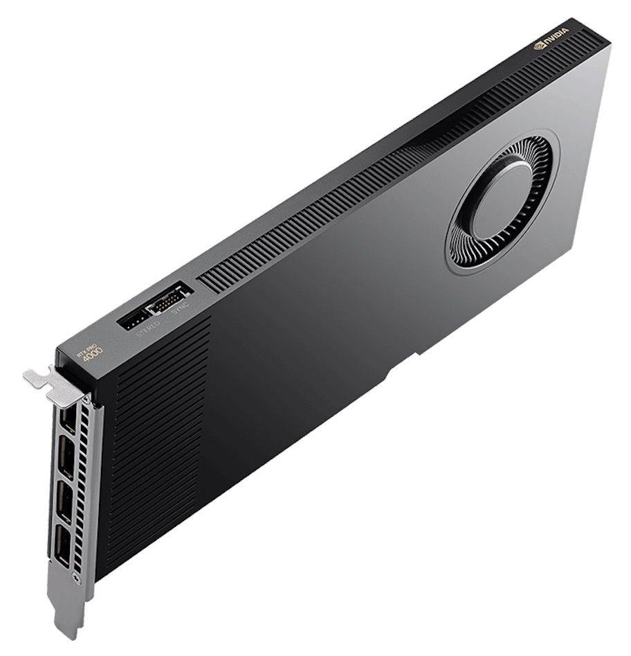 Kartë grafike PNY NVIDIA RTX Pro 4000, 24GB, Blackwell, e zezë