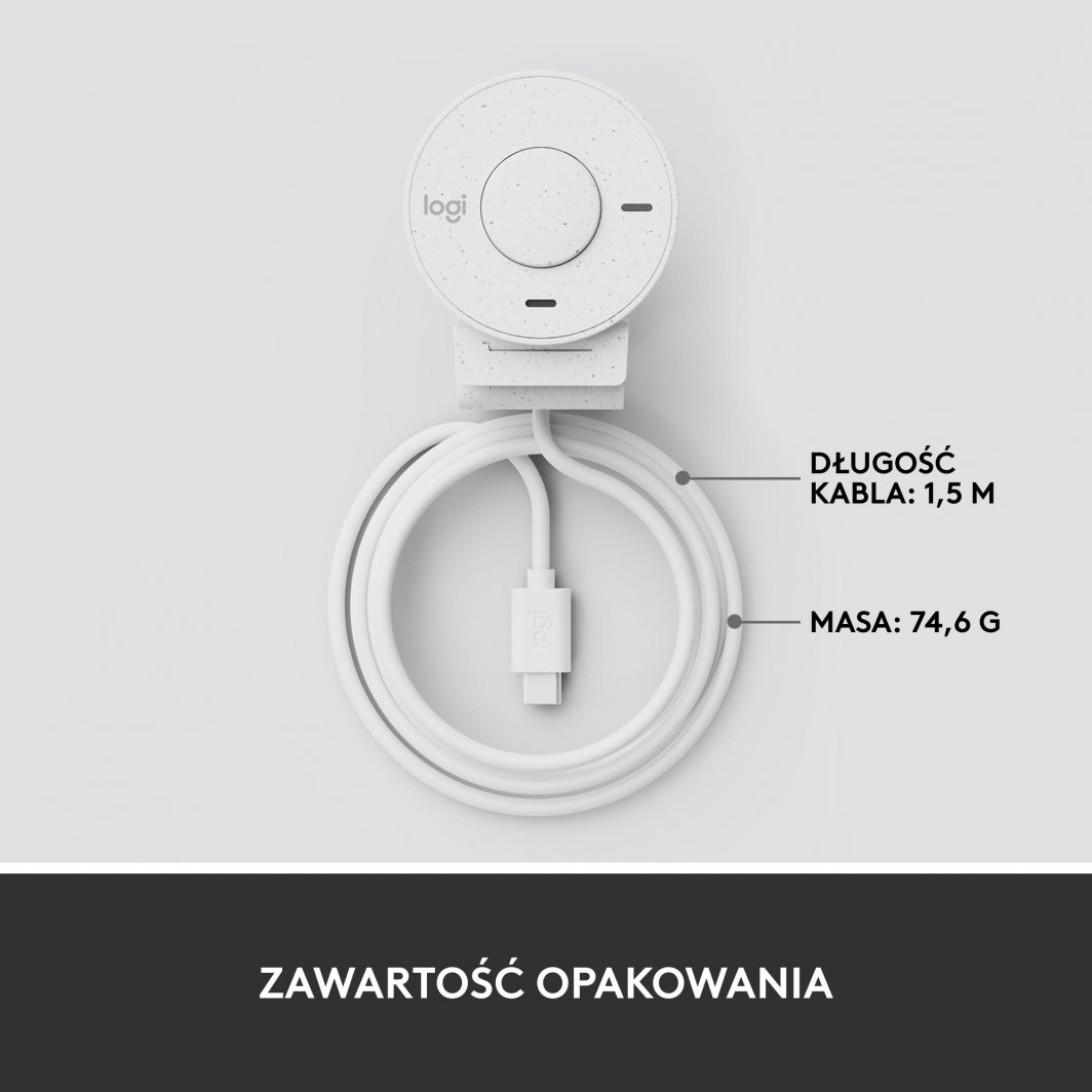 Ueb-kamerë Logitech Brio 300 (960-001442), e bardhë