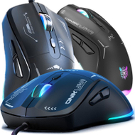 Maus gaming Onikuma CW917, me kabllo, RGB, i zi
