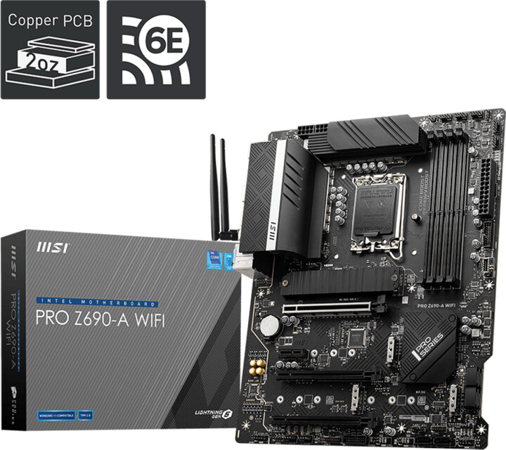 [OUTLET] Pllakë amë MSI PRO Z690-A WIFI - Intel Z690