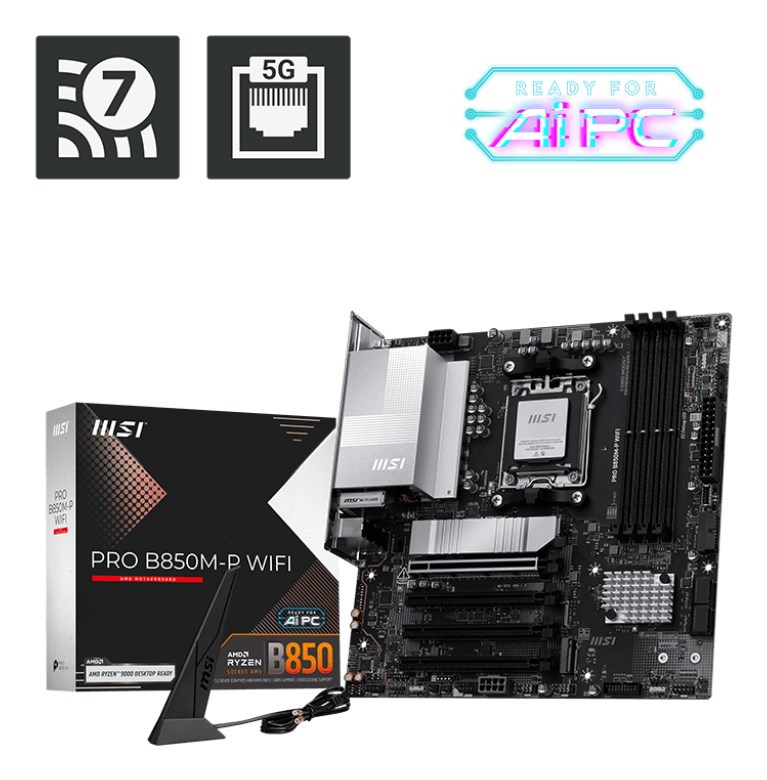 Pllakë amë MSI PRO B850M-P WIFI AMD B850 Socket AM5 micro ATX