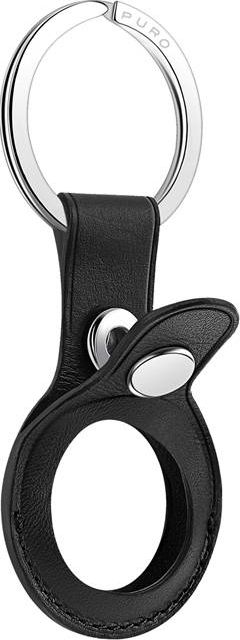 Mbajtëse Puro për Apple AirTag Leather Sky, lëkurë, e zezë