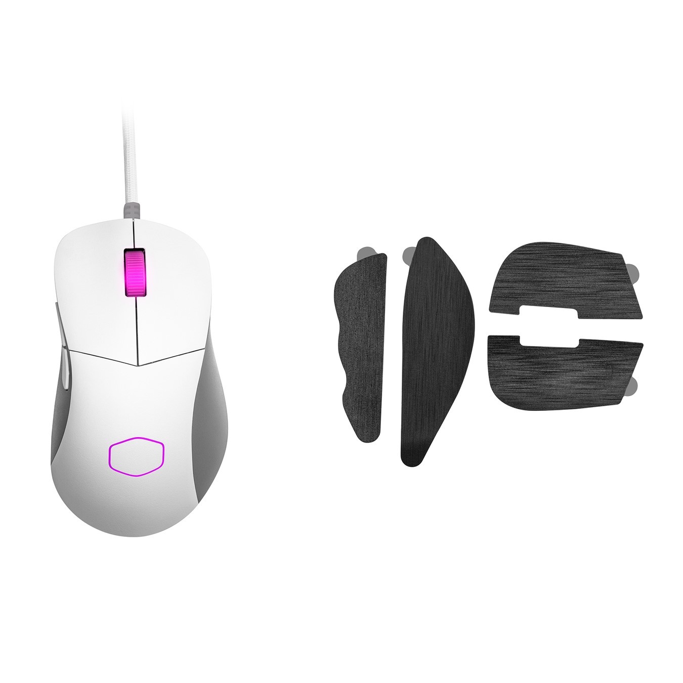 Maus Cooler Master MM730 - USB, i bardhë
