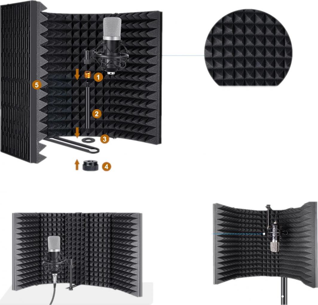 Kabina akustike Mozos PRO (MSHIELD-CABIN-PRO), e zezë