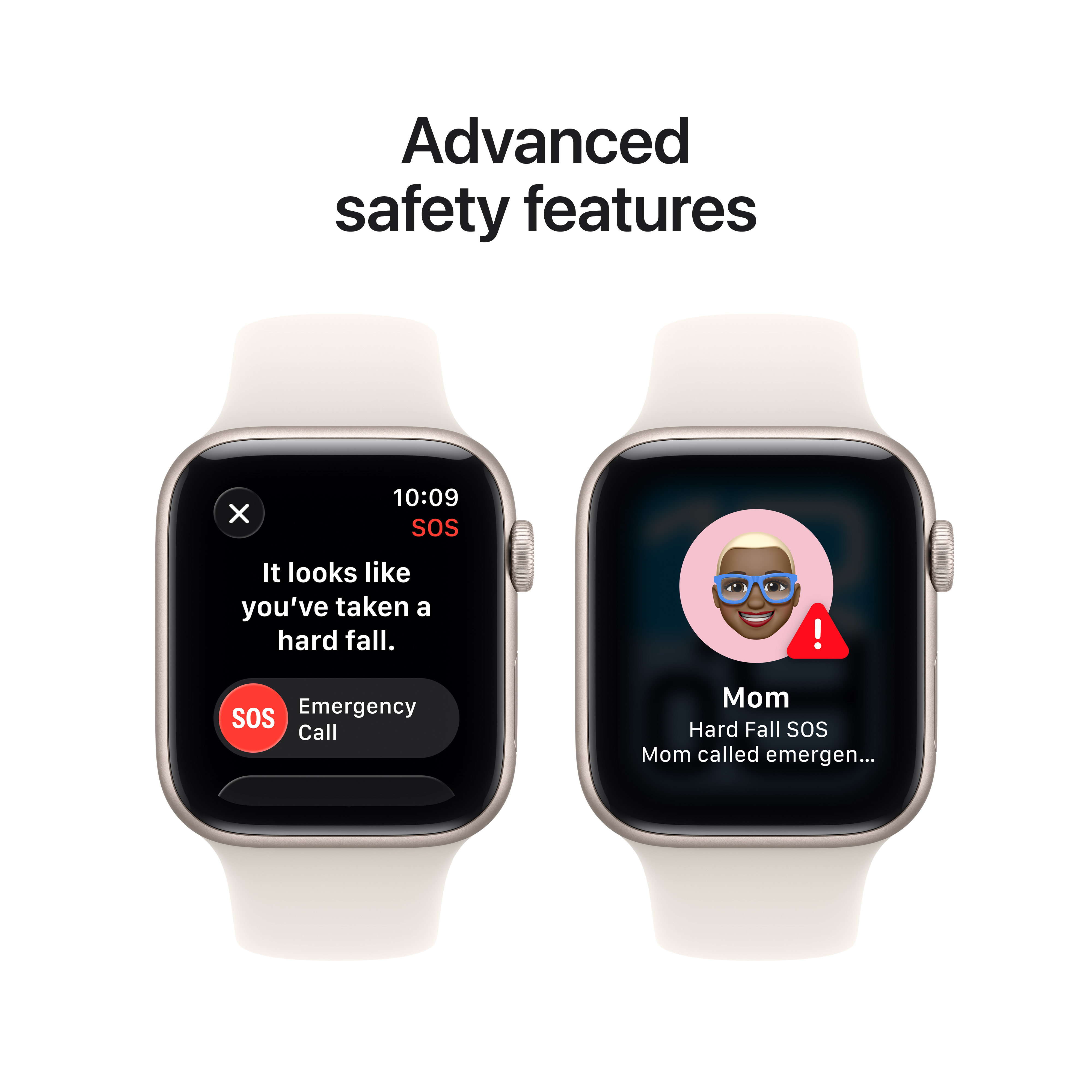Apple Watch SE 3 GPS 44mm Starlight Aluminium Case with Starlight Sport Band, S/M