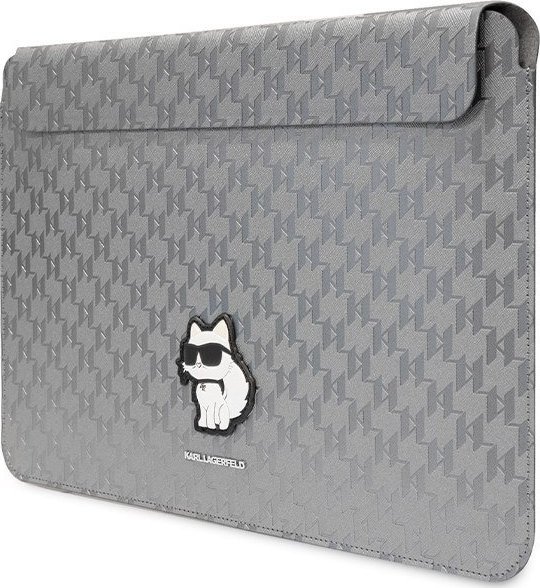 Hollëse laptopi Karl Lagerfeld Saffiano Monogram Choupette KL, deri 14", lëkurë sintetike, e zezë