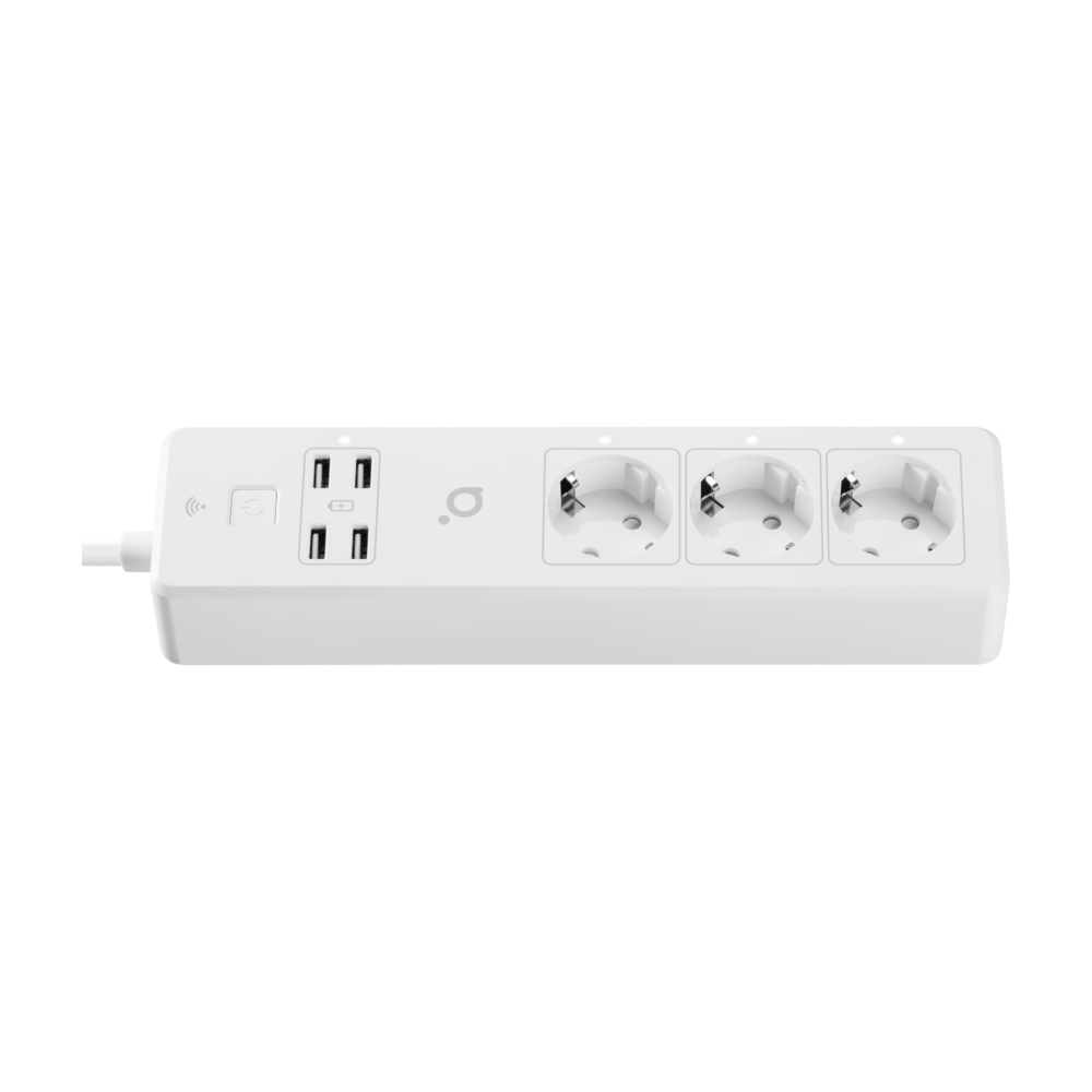 Kabllo vazhduse Acme smart SH3103, 3-PRIZA, 4-USB, 3m, e bardhë