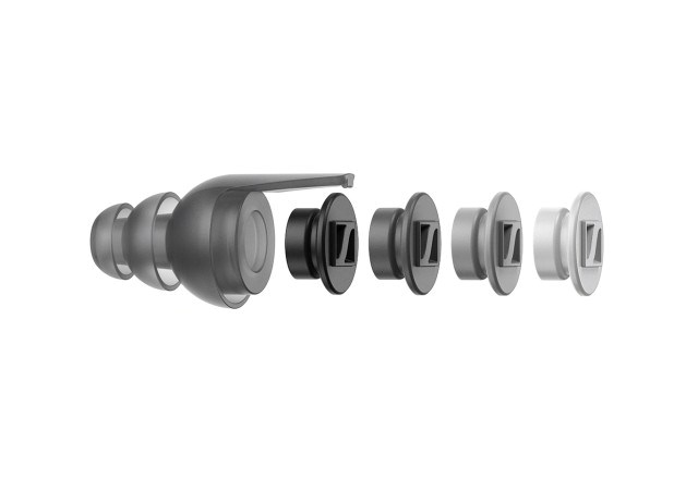 Tapa për veshë SENNHEISER SoundProtex Plus, shumëpërdorimshe, me filtra zëri, transparente