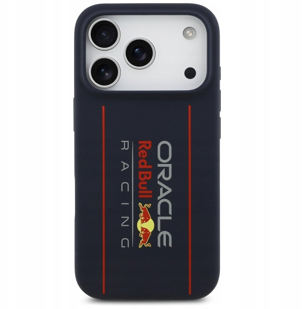 Futollë Red Bull Oversize Logo MagSafe për iPhone 17 Pro, silikon, navy blue