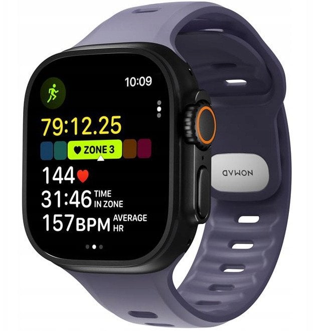 Rrip ore Nomad Tempo Band 49mm, fluoroelastomer FKM, për Apple Watch, lejla