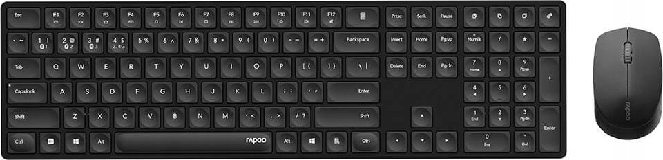 Tastierë Rapoo E8020M Blade, wireless, Bluetooth 2.4 GHz, e zezë