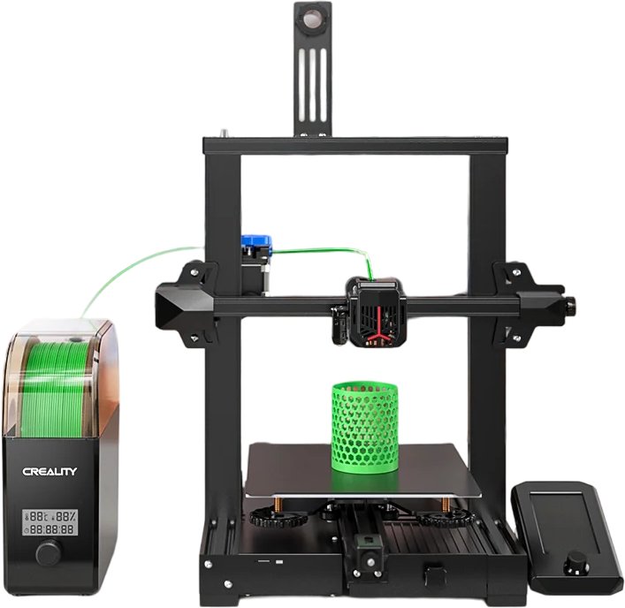 Kuti tharëse filamenti Creality Dry Box 2.0, për filament printeri 3D, e zezë