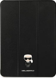 Mbulesë tablet Karl Lagerfeld KLFC12OKMK, për iPad Pro 12.9" 2021, Book Cover, lëkurë Saffiano, e zezë
