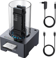 Stacion dokues GrauGear G-M2DK-CR-10G, USB-C 10 Gbit/s, SSD M.2 NVMe NGFF dhe CFexpress, gri