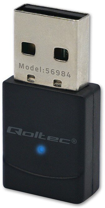 Adaptër WiFi Qoltec Wireless Mini, WiFi 6 AX, 900Mbps, Bluetooth 5.4