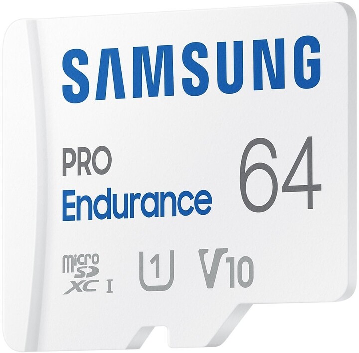 Kartë memorie Samsung Micro SDXC 64GB PRO Endurance UHS-I U3 (Class 10) + përshtatës SD