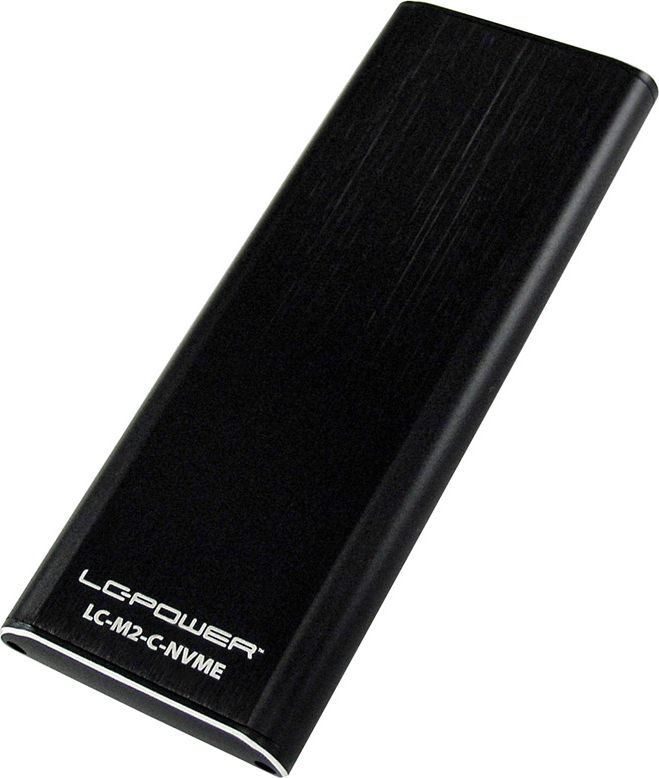 Kuti e jashtme SSD LC-Power LC-M2-C-NVME, M.2 NVMe, USB-C 3.2 Gen 2, argjendtë