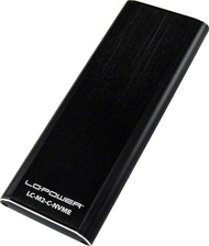 Kuti e jashtme SSD LC-Power LC-M2-C-NVME, M.2 NVMe, USB-C 3.2 Gen 2, argjendtë