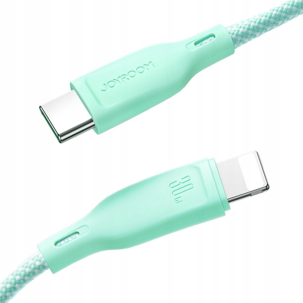 Kабел за полнење Joyroom Multi-Color Series SA34-AL3, USB A во Lightning, 3A, 1m, розова