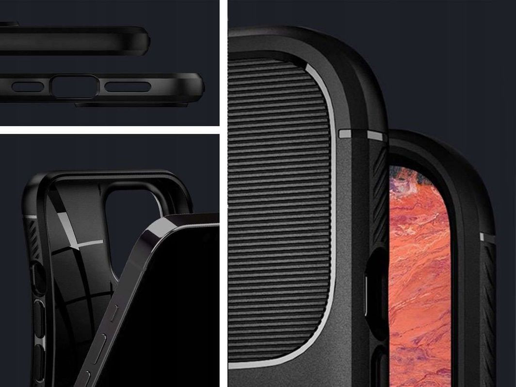 Mbrojtëse Spigen Rugged Armour për iPhone 12/12 Pro 6.1, e zezë mat