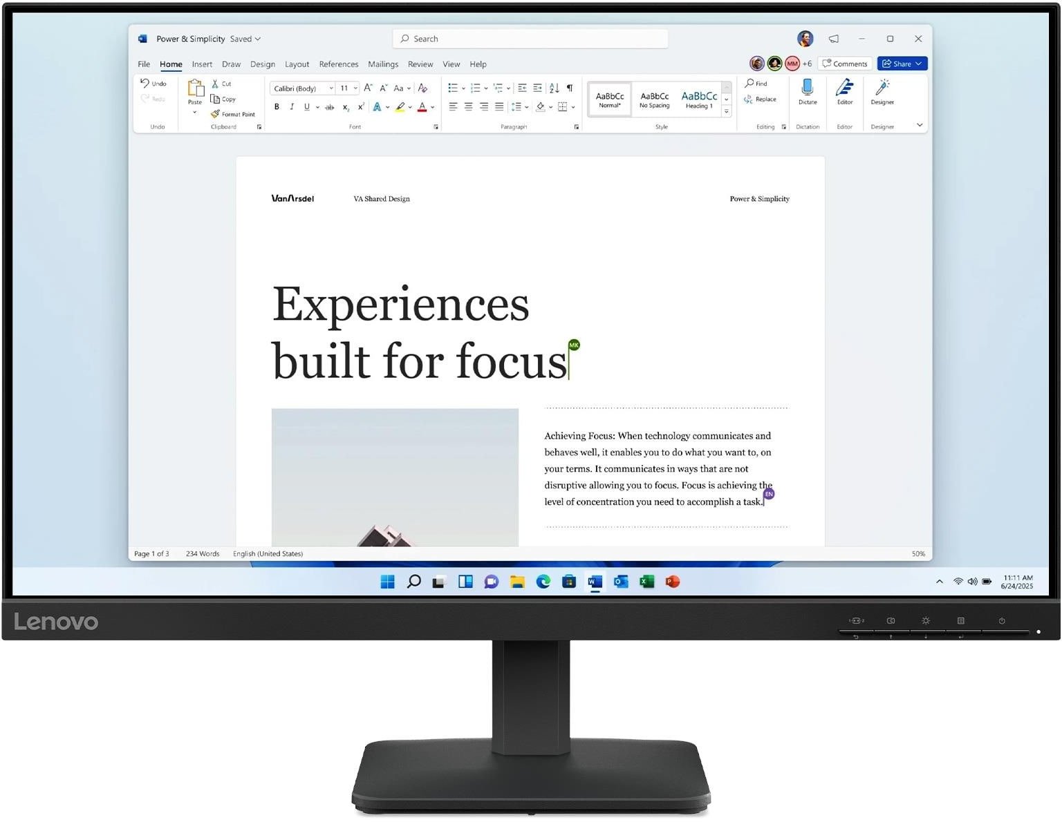 Monitor Lenovo L24-4e, 24", FHD, 100Hz