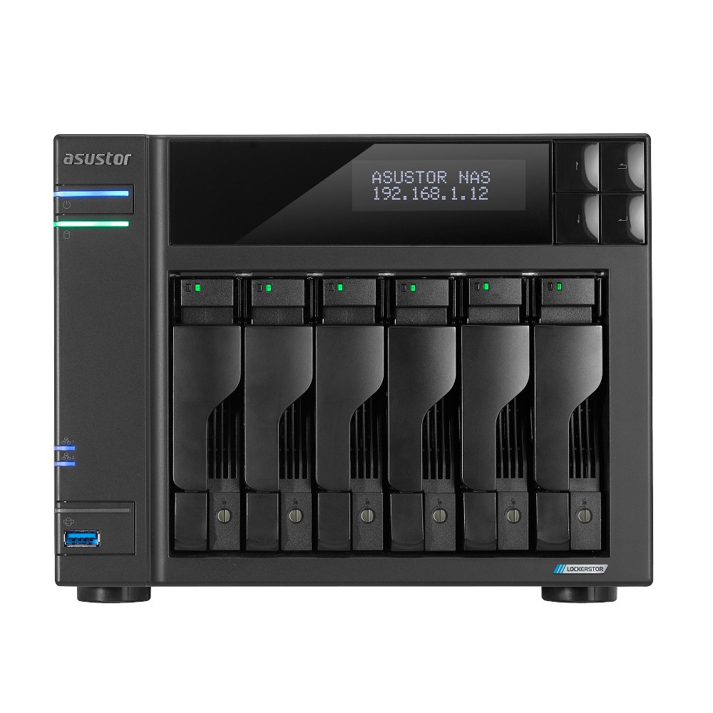 Server Asustor LOCKERSTOR 6 NAS, Intel Celeron N5105 8 GB DDR4 HDD ADM, i zi