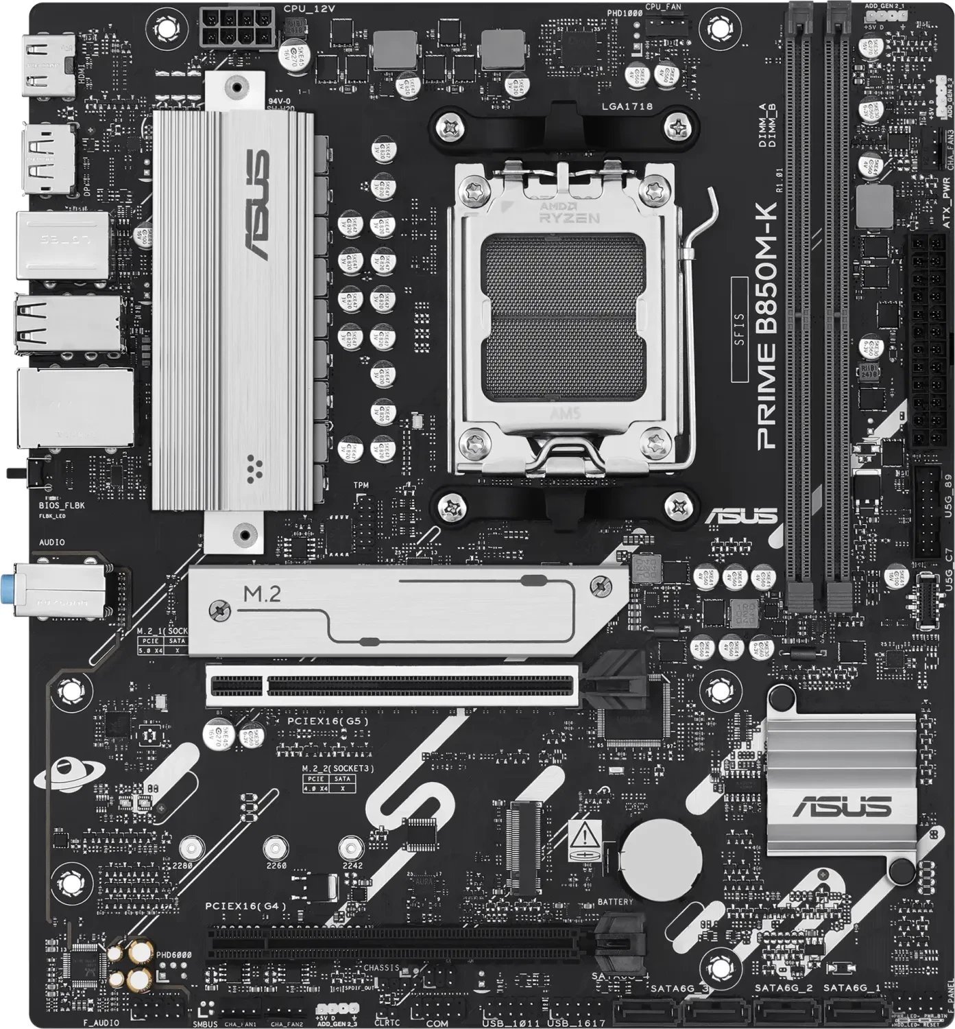 Pllakë amë ASUS PRIME B850M-K, Socket AM5, DDR5, Micro ATX
