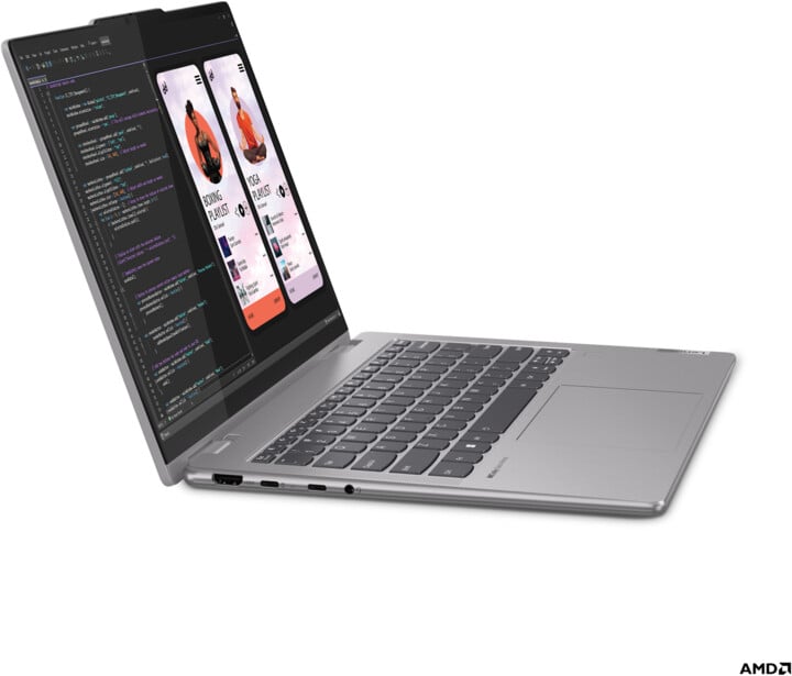 [OUTLET] Laptop Lenovo Yoga 7 2-in-1 14AHP9, 14", AMD Ryzen 5 8640HS, 16GB RAM, 512GB SSD, AMD Radeon 760M Graphics, i argjendtë