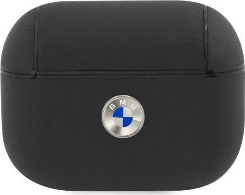 Këllëf mbrojtës BMW Genuine Leather për AirPods Pro, lëkurë natyrale, i zi