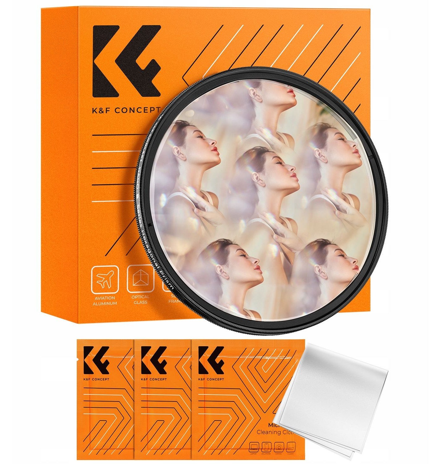 Filter fotografik K&amp;F Concept Kaleidoscope 6x, 67mm, efekt gjashtëkëndor