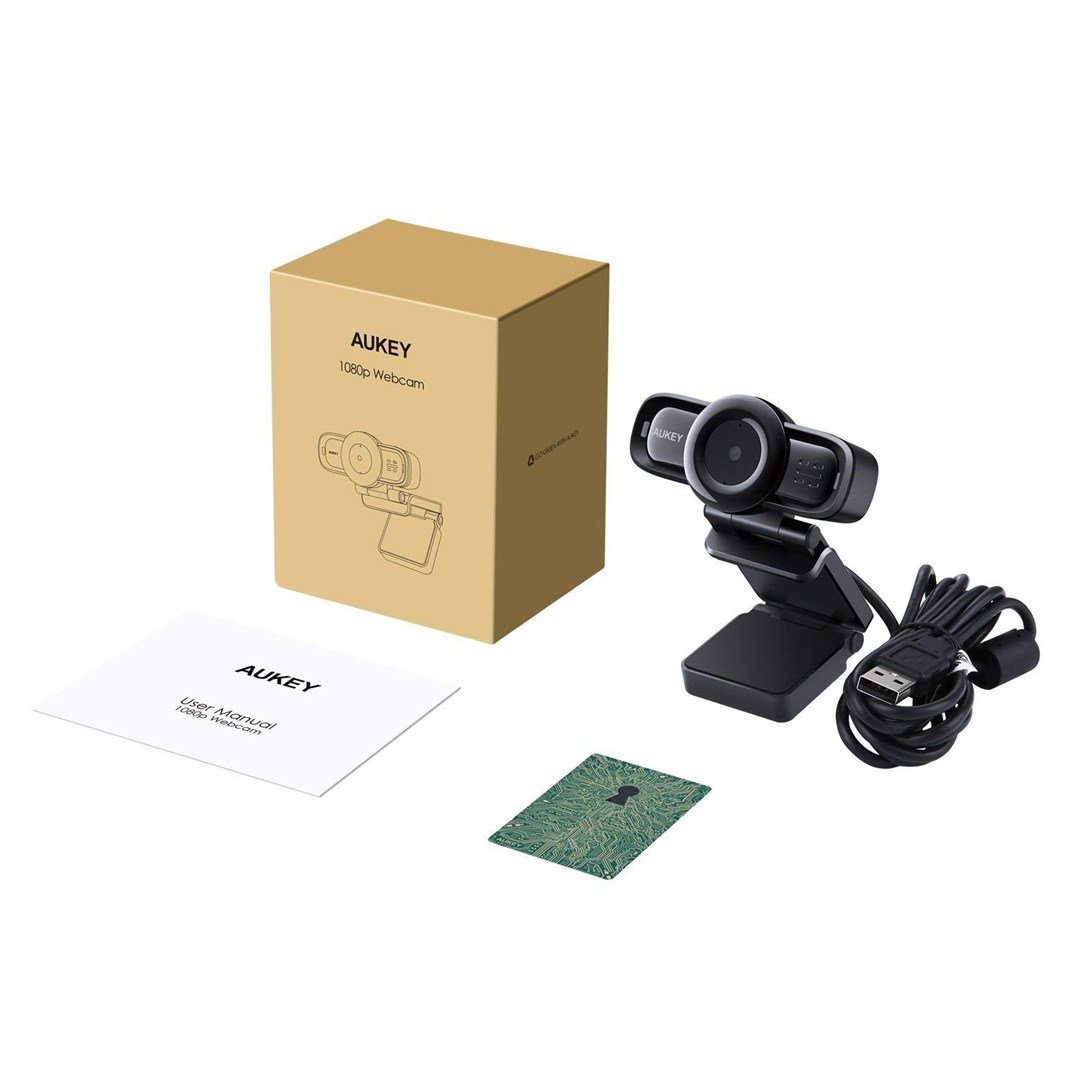 Kamerë interneti Aukey PC-LM3, 1080p, 30 FPS, e zezë