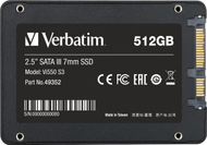 Disk SSD Verbatim Vi550, 512 GB, 2.5 ", SATA III (49352)