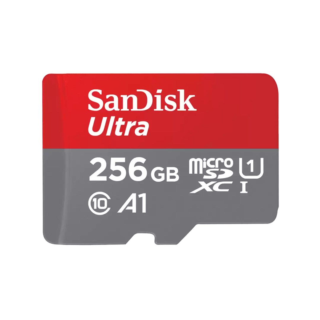 Kartë e memories SanDisk Ultra, MicroSDXC, 256 GB, Class 10 + përshtatës SD